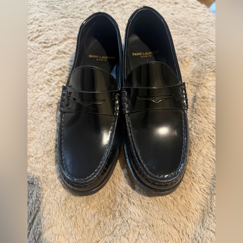Saint Laurent Glossy Black loafers women’s